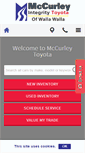 Mobile Screenshot of mccurleytoyota.com