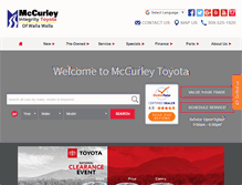 Tablet Screenshot of mccurleytoyota.com
